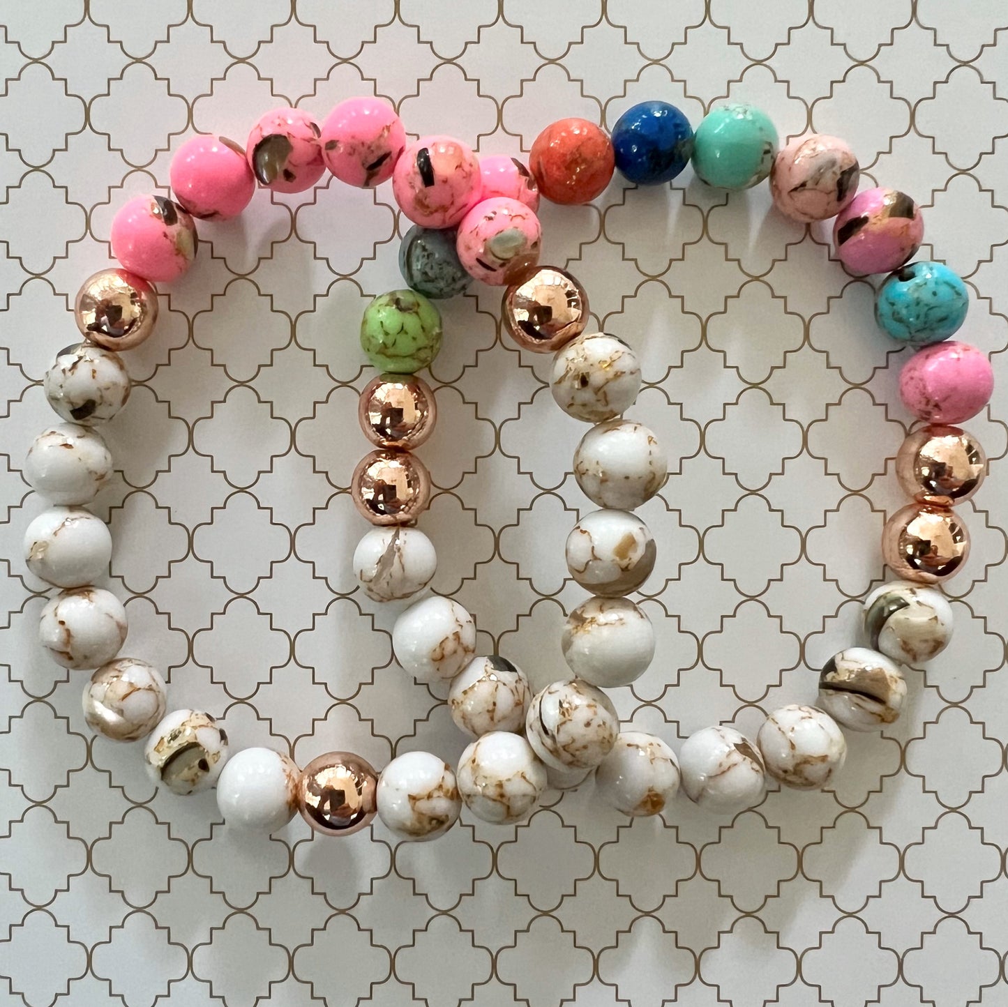 Shell Neon Pink in Rose Gold