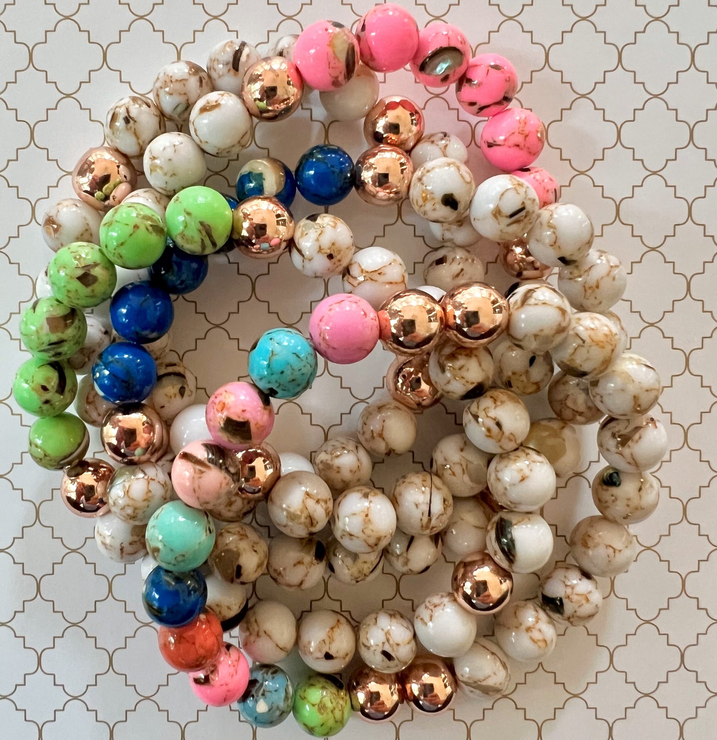 Shell Neon Pink in Rose Gold