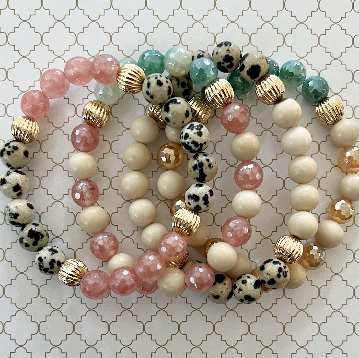 Pink Dalmatian Bracelet