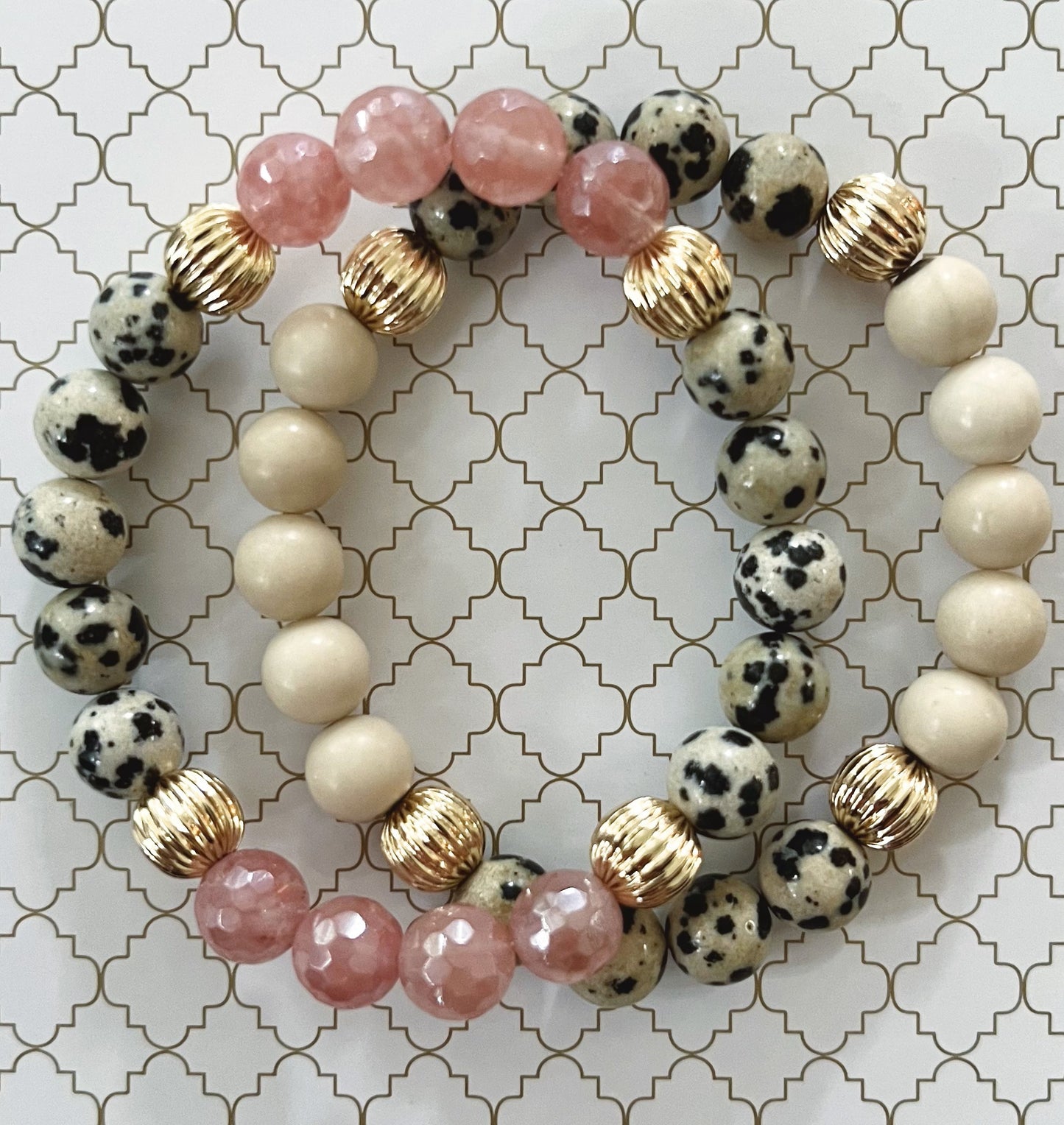 Pink Dalmatian Bracelet