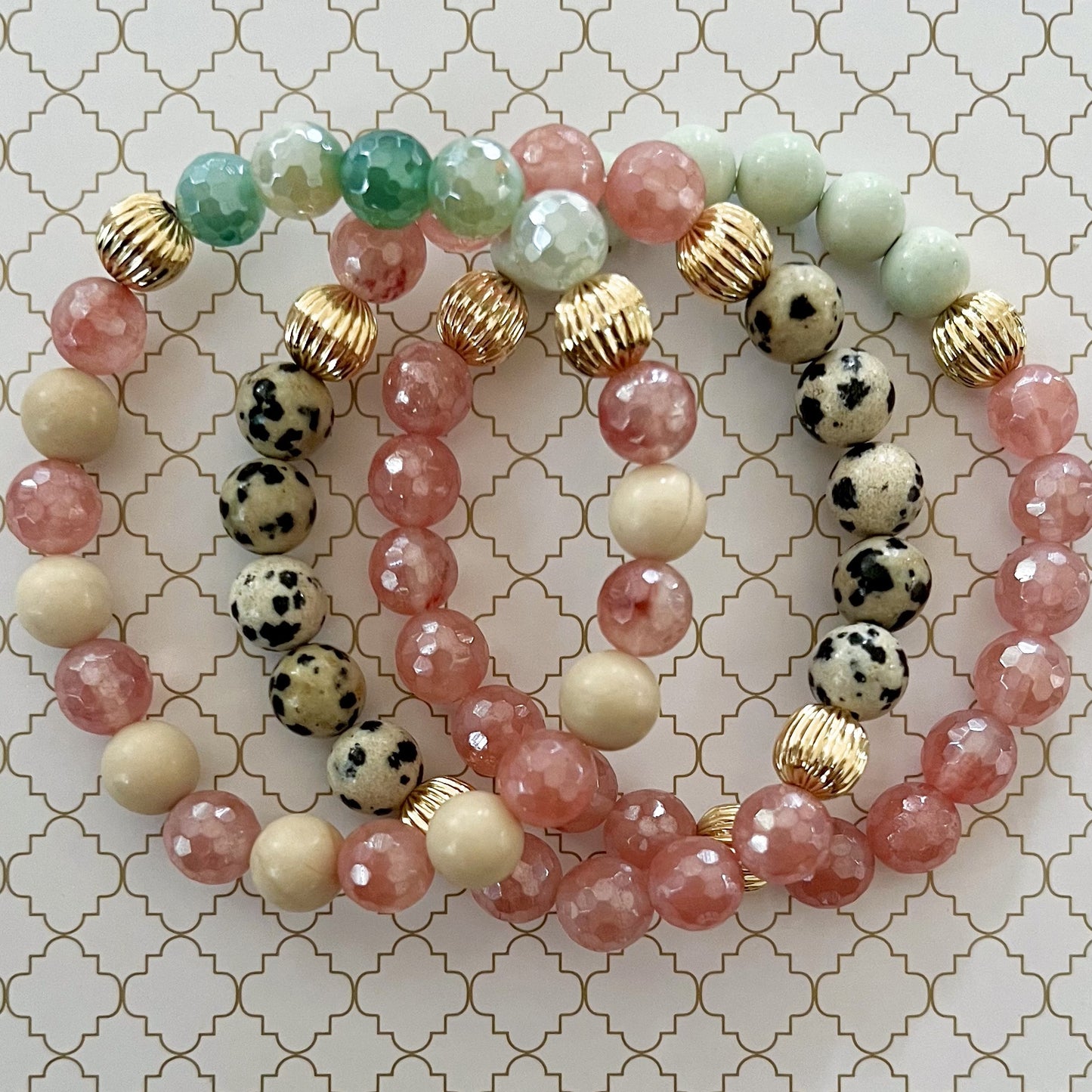 Pink Dalmatian Bracelet