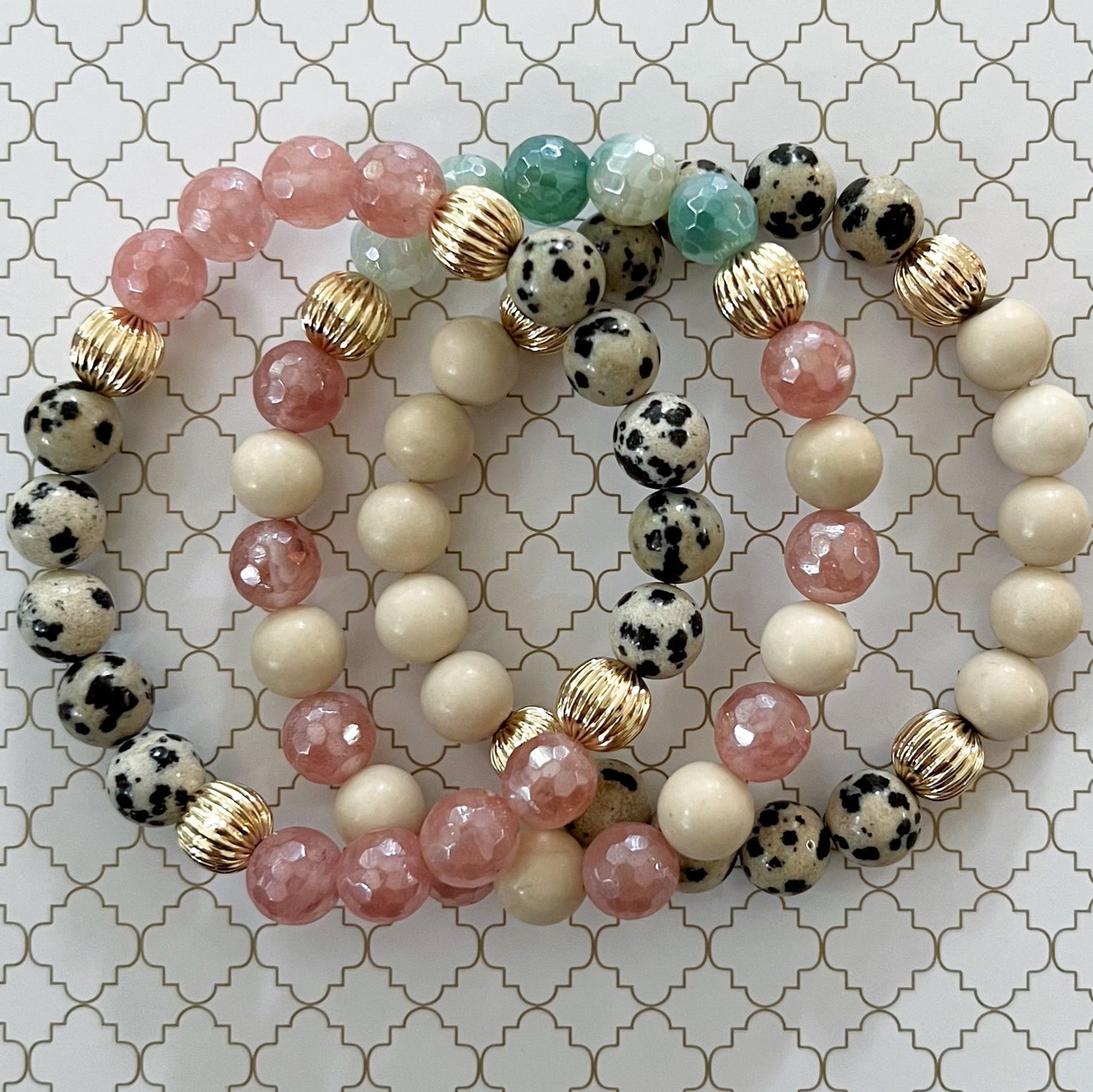 Pink Dalmatian Bracelet