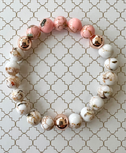 Shell Pink Rose in Rose Gold