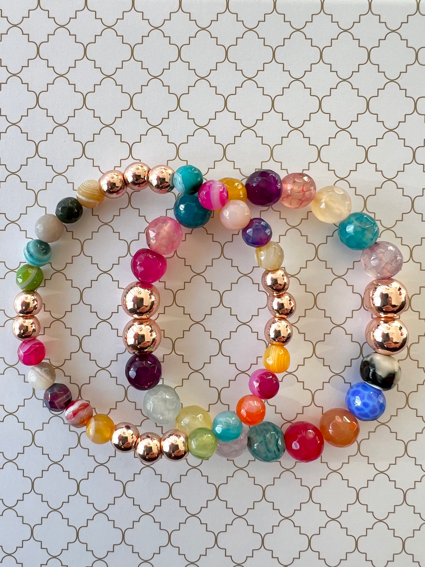 Candy 8mm Multicolor in Rose Gold