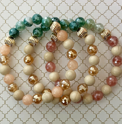 Peach Pumpkin Bracelet