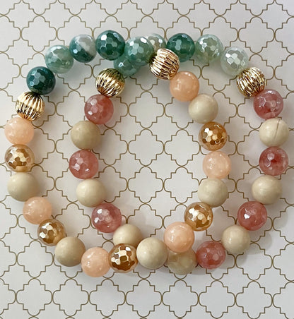 Peach Pumpkin Bracelet