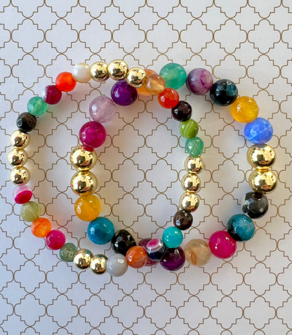 Candy 6mm Multicolor in Gold